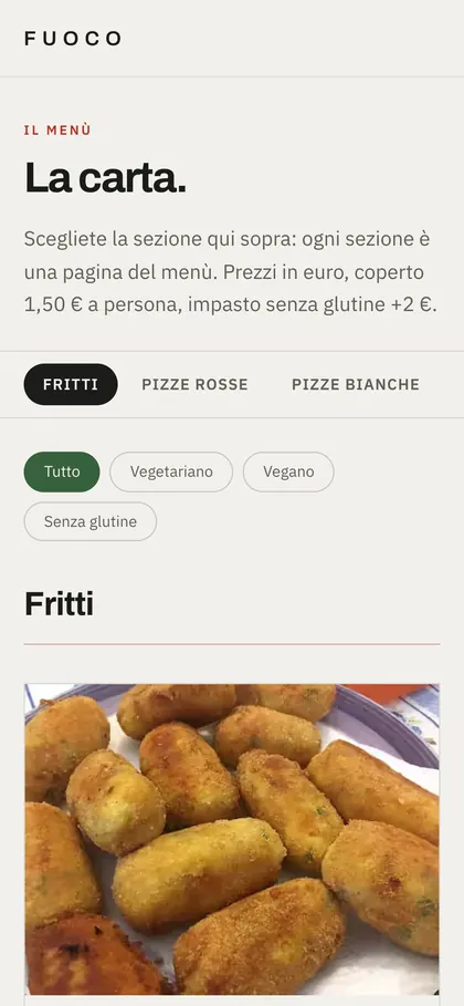 Fuoco: schermata Telefono